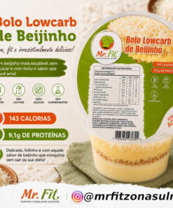 Bolo low carb de beijinho